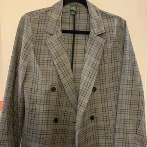 Wild fable gray plaid blazer